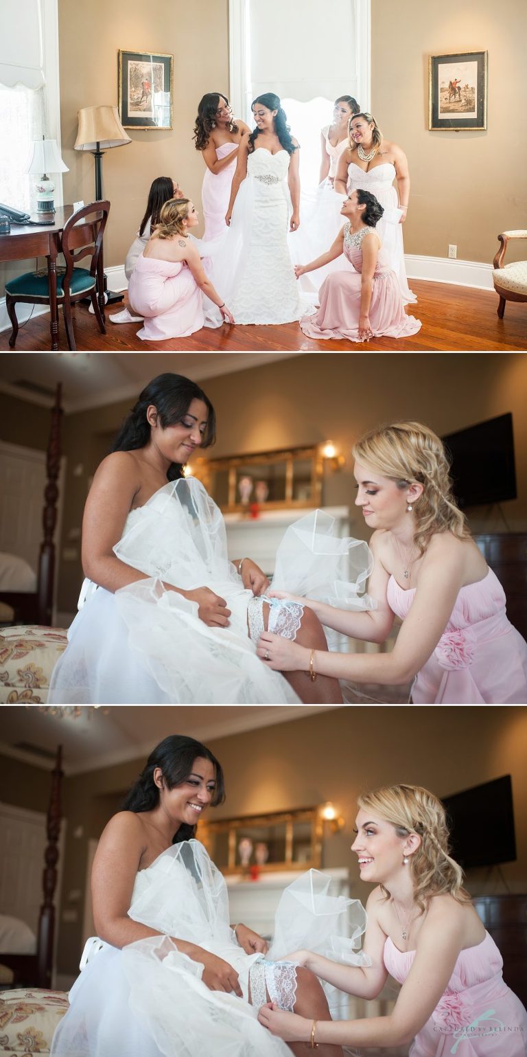 courtyard at lake lucerne bride getting ready