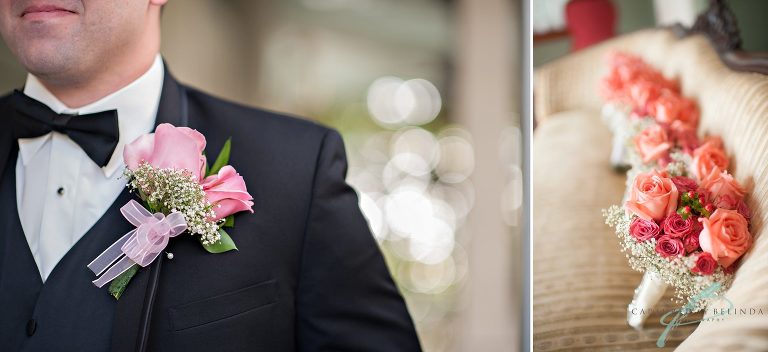 courtyard at lake lucerne wedding groom portraits