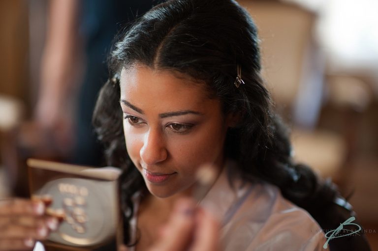 courtyard at lake lucerne bride getting ready
