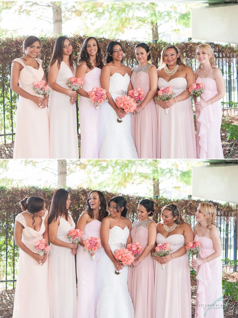 courtyard at lake lucerne wedding bridal party