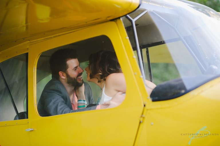 Airplane details engagement session