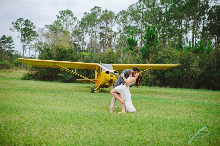 Airplane engagement session
