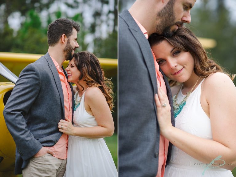 Airplane engagement session
