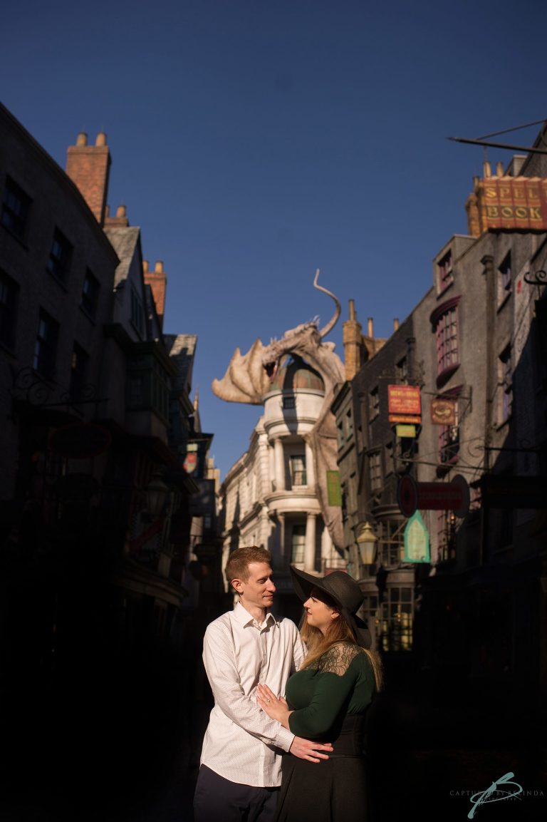 Harry Potter Engagement Session Universal Orlando