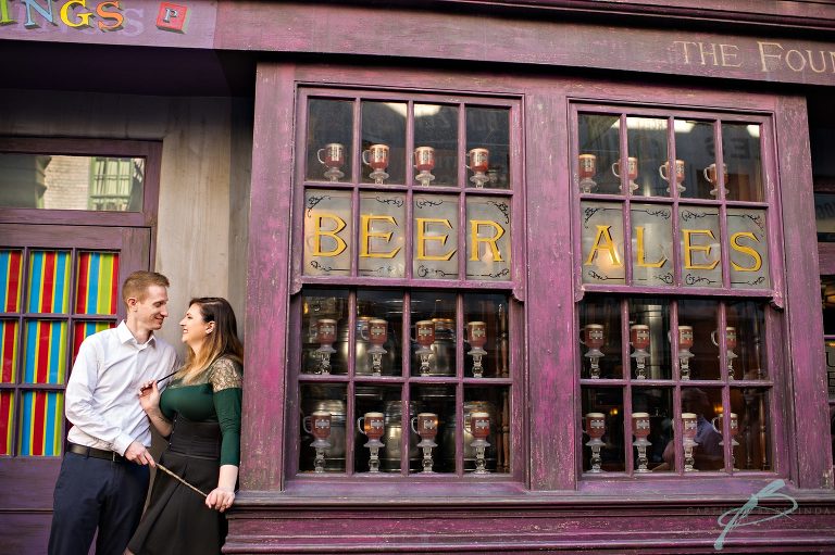 Harry Potter Engagement Session Universal Orlando