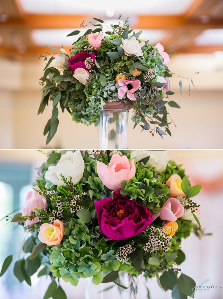 Hollis Gardens Wedding reeption details