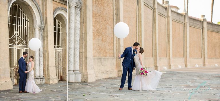 Hollis Gardens Wedding bride and groom portraits