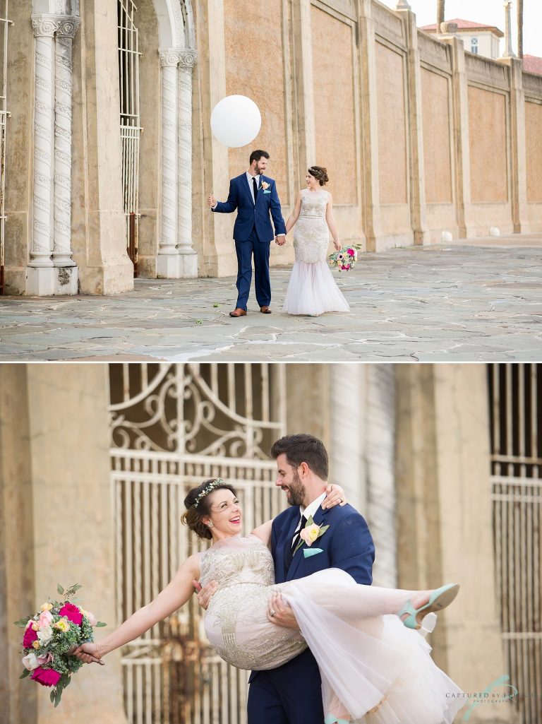 Hollis Gardens Wedding bride and groom portraits