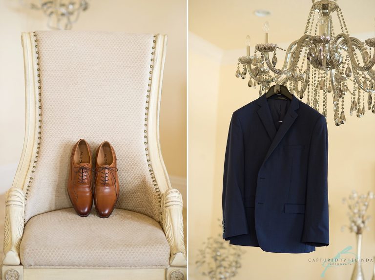Hollis Gardens Wedding groom details