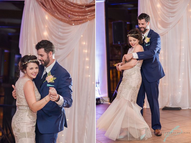 Hollis Gardens Wedding reception first dance
