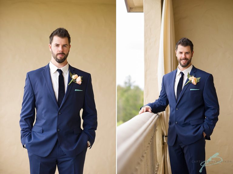 Hollis Gardens Wedding groom details