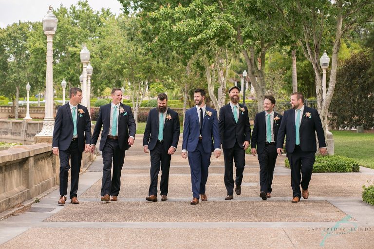 Hollis Gardens Wedding bridal party