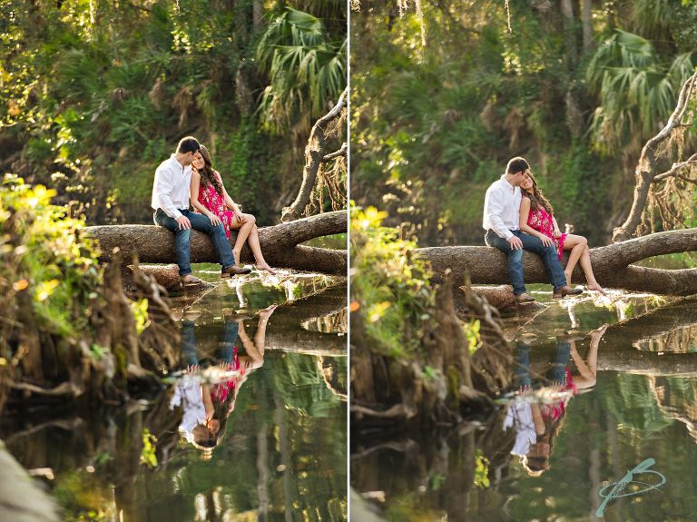 tampa engagement photographer hillsborough river state park