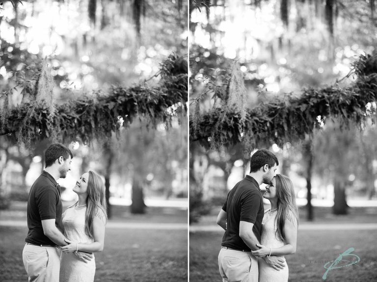 Forsyth park savannah engagement session
