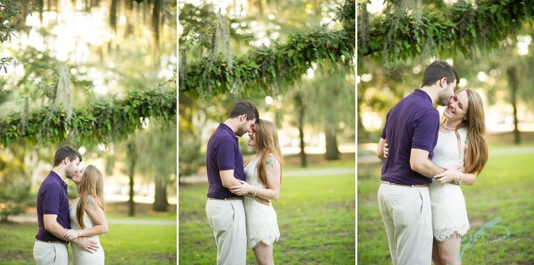 Forsyth park savannah engagement session