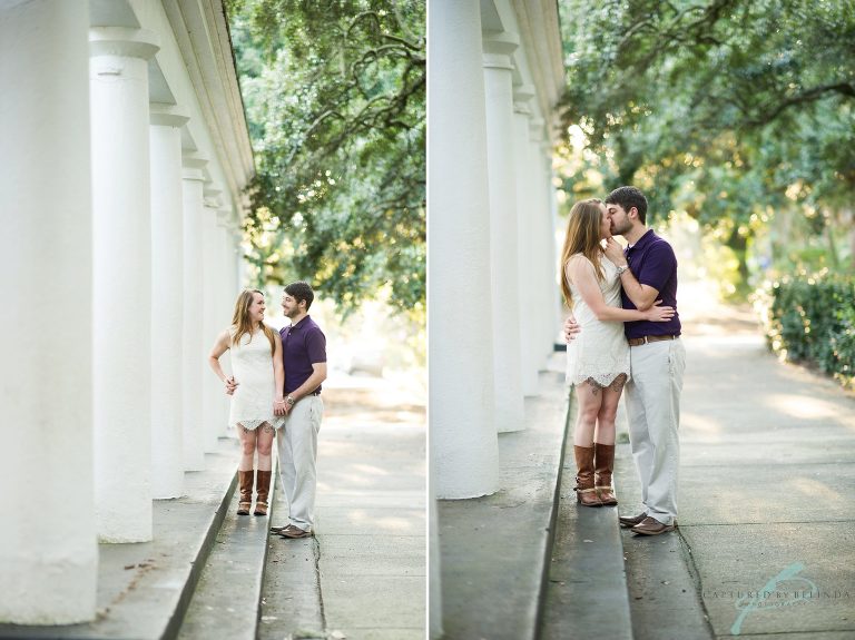 downtown savannah engagement session