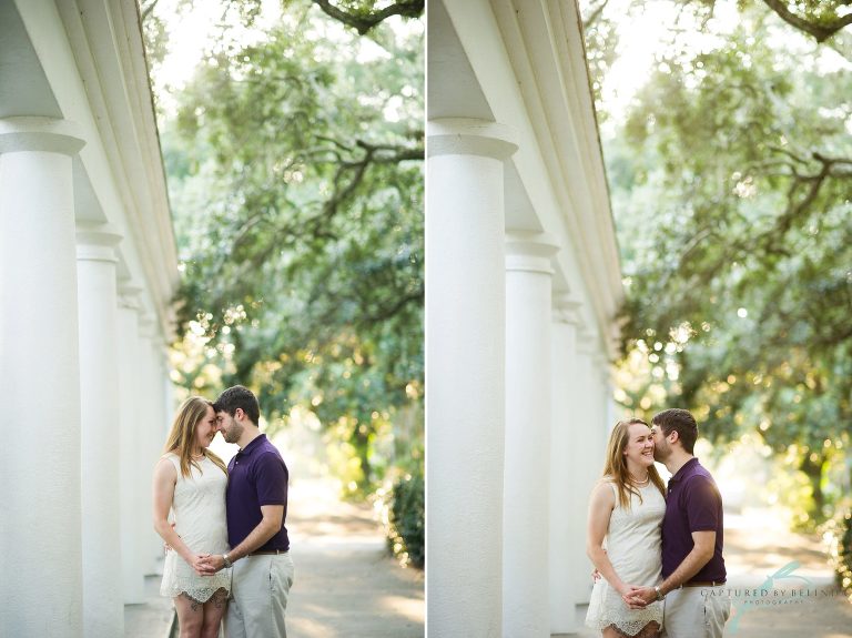 downtown savannah engagement session