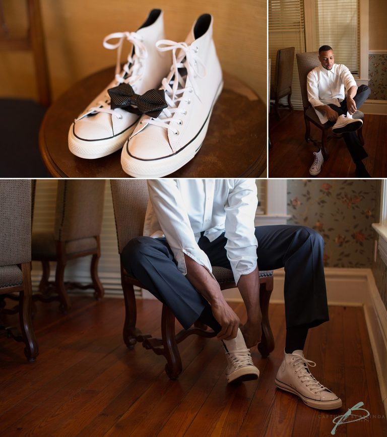 highland manor wedding groom getting ready