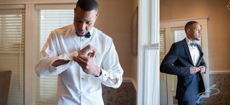 highland manor wedding groom getting ready