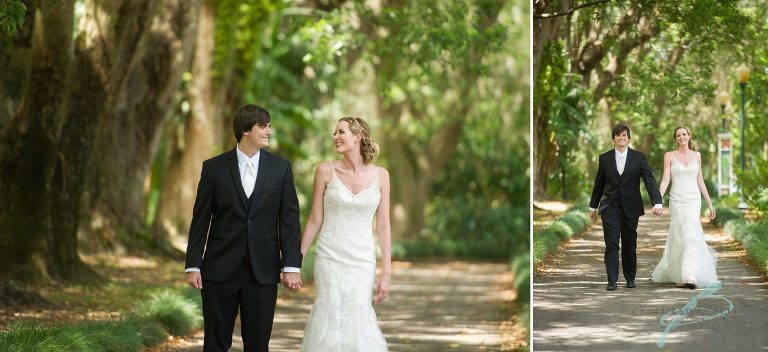 Leu Gardens Wedding Bride and Groom Portraits 