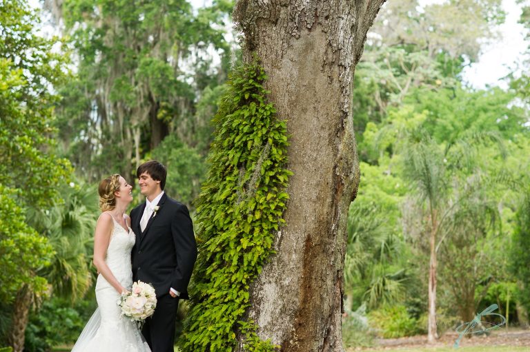 Leu Gardens Wedding Bride and Groom Portraits 