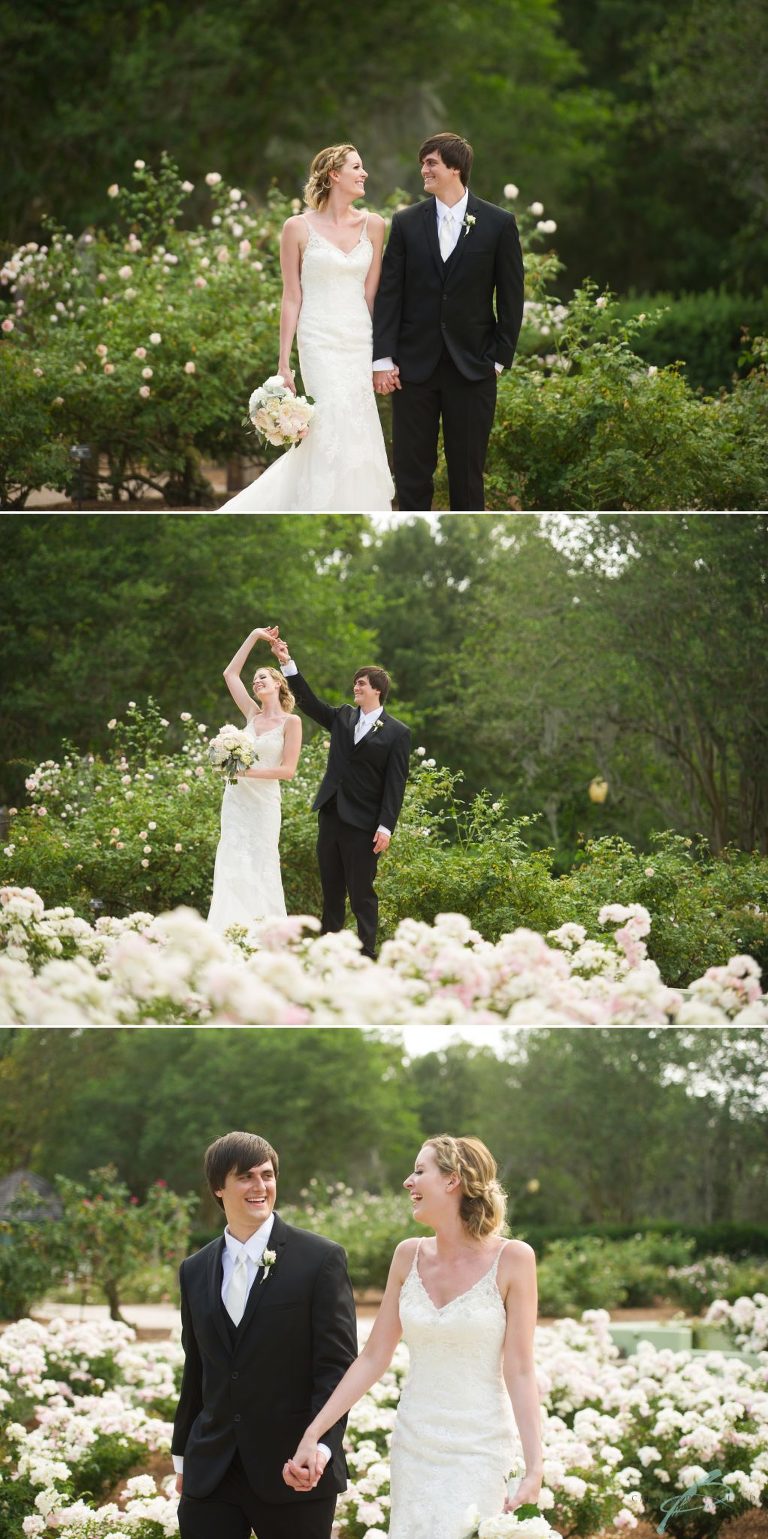 Leu Gardens Wedding Bride and Groom Portraits 