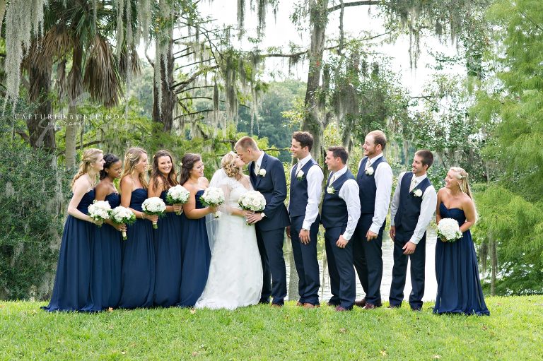 Leu Garden Wedding bride and groom portraits