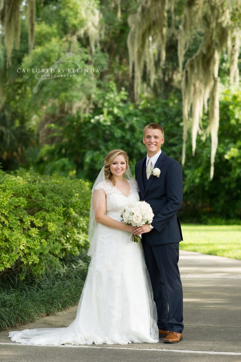 Leu Garden Wedding bride and groom portraits