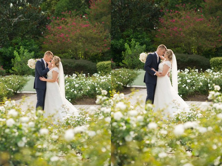 Leu Garden Wedding bride and groom portraits