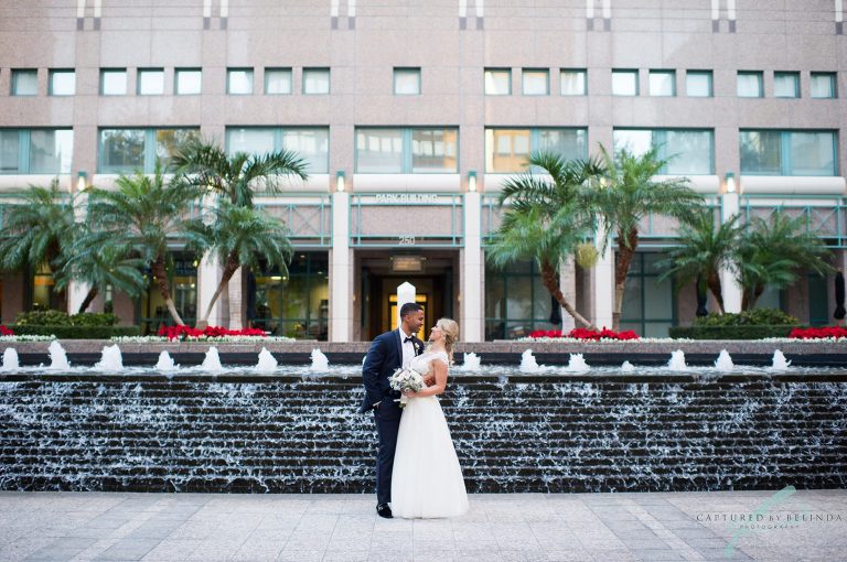 bridal party citrus club wedding