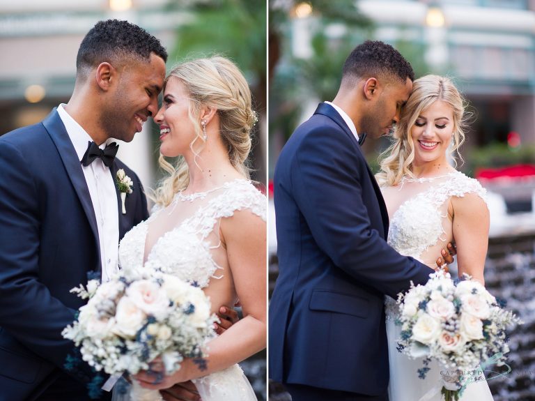 bridal party citrus club wedding