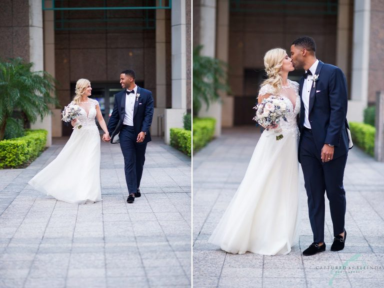 bridal party citrus club wedding