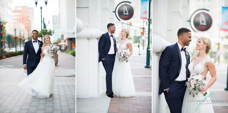 bridal party citrus club wedding