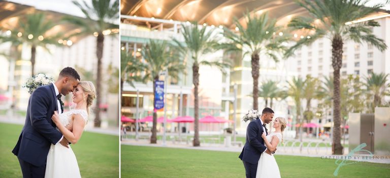 bridal party citrus club wedding