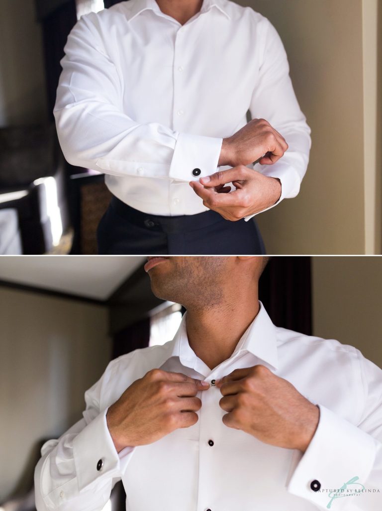 bride getting ready and details citrus club wedding