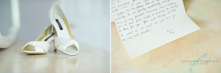 bridal details on wedding day