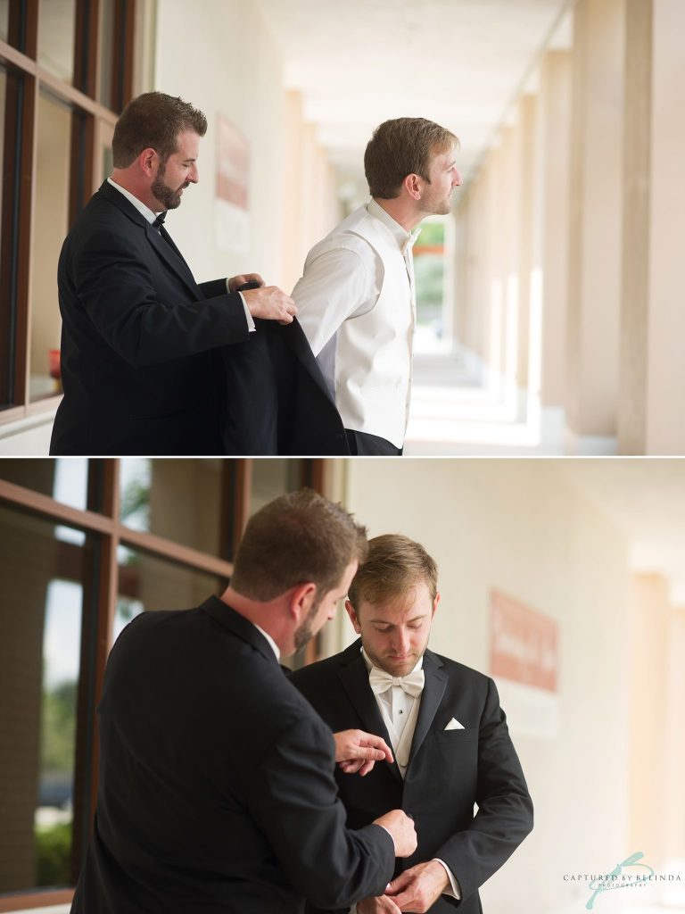 groom getting ready