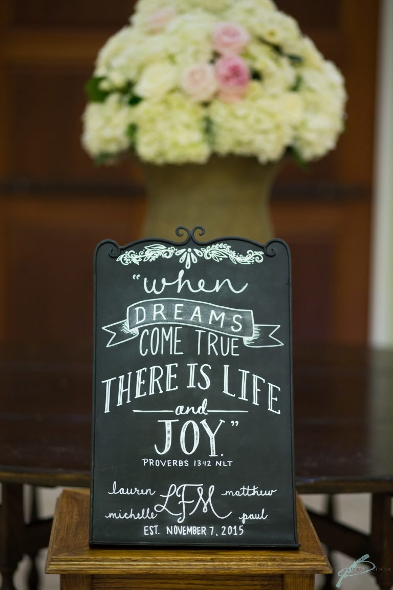 reception details at anderson price building