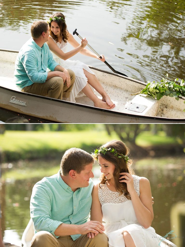 canoe inspired up the creek farms engagement